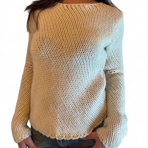 Motel Rocks Cream Knit Sweater